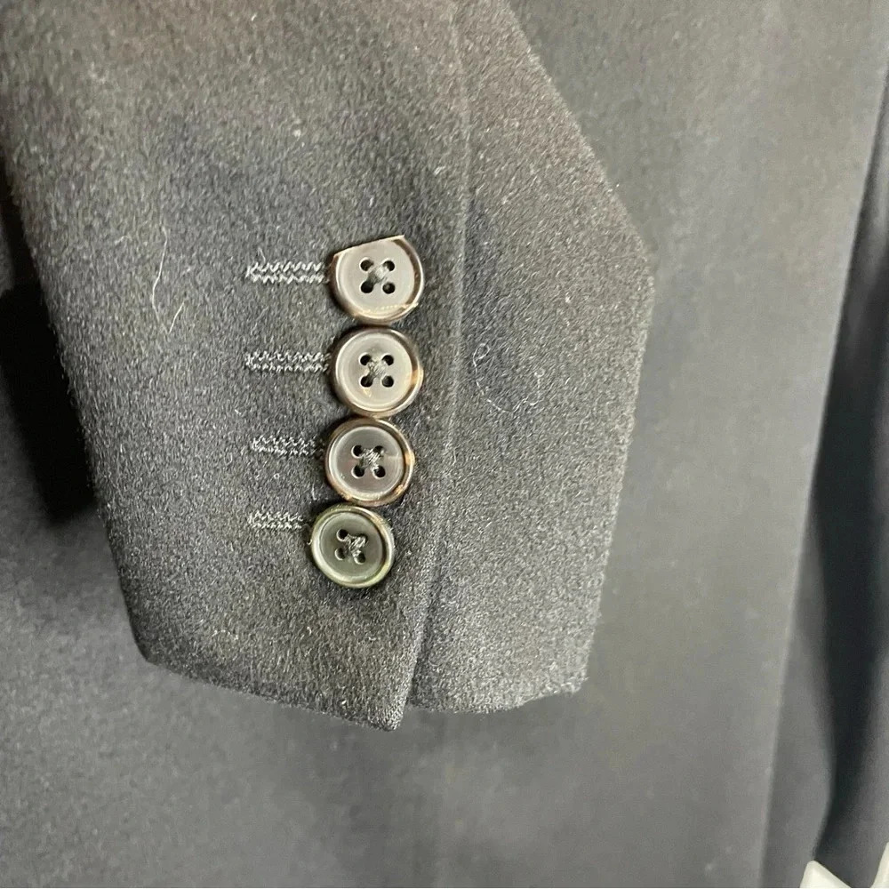 Ermenenegildo Zegna Neiman Marcus  Vintage Cashmere Black Sports Coat Blazer - Picture 7 of 8